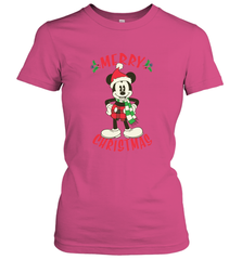 Disney Vintage Mickey Mouse Merry Christmas Women's T-Shirt Women's T-Shirt - HorseTee