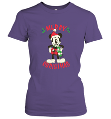 Disney Vintage Mickey Mouse Merry Christmas Women's T-Shirt Women's T-Shirt - HorseTee