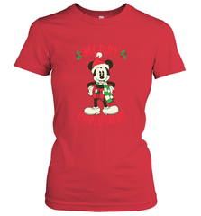 Disney Vintage Mickey Mouse Merry Christmas Women's T-Shirt Women's T-Shirt - HorseTee