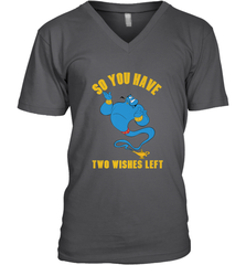 Disney Aladdin Genie So You Have Two Wishes Left Portrait Men's V-Neck T-Shirt Men's V-Neck T-Shirt - HorseTee
