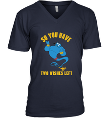 Disney Aladdin Genie So You Have Two Wishes Left Portrait Men's V-Neck T-Shirt Men's V-Neck T-Shirt - HorseTee