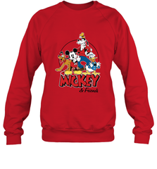 Disney Mickey Mouse and Friends Crewneck Sweatshirt Crewneck Sweatshirt - HorseTee