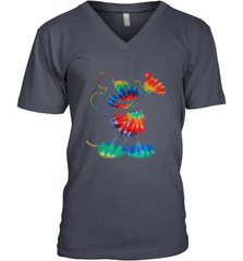 Disney Tie Dye Mickey Mouse Men's V-Neck T-Shirt Men's V-Neck T-Shirt - HorseTee