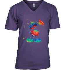 Disney Tie Dye Mickey Mouse Men's V-Neck T-Shirt Men's V-Neck T-Shirt - HorseTee