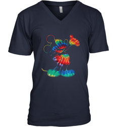 Disney Tie Dye Mickey Mouse Men's V-Neck T-Shirt