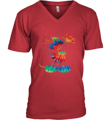 Disney Tie Dye Mickey Mouse Men's V-Neck T-Shirt Men's V-Neck T-Shirt - HorseTee
