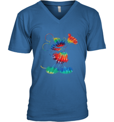 Disney Tie Dye Mickey Mouse Men's V-Neck T-Shirt Men's V-Neck T-Shirt - HorseTee