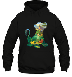 Disney Lion King Simba Silhouette Graphic Hooded Sweatshirt
