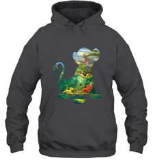 Disney Lion King Simba Silhouette Graphic Hooded Sweatshirt Hooded Sweatshirt - HorseTee
