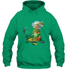 Disney Lion King Simba Silhouette Graphic Hooded Sweatshirt Hooded Sweatshirt - HorseTee