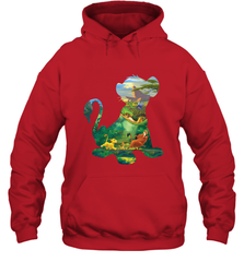 Disney Lion King Simba Silhouette Graphic Hooded Sweatshirt Hooded Sweatshirt - HorseTee