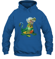 Disney Lion King Simba Silhouette Graphic Hooded Sweatshirt Hooded Sweatshirt - HorseTee