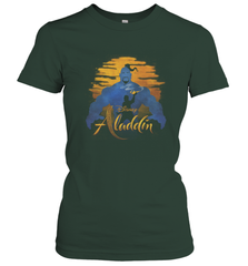Disney Aladdin Live Action Genie Aladdin Sunset Silhouette Women's T-Shirt Women's T-Shirt - HorseTee