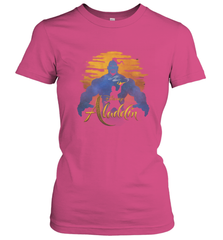 Disney Aladdin Live Action Genie Aladdin Sunset Silhouette Women's T-Shirt Women's T-Shirt - HorseTee