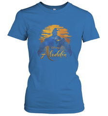 Disney Aladdin Live Action Genie Aladdin Sunset Silhouette Women's T-Shirt Women's T-Shirt - HorseTee