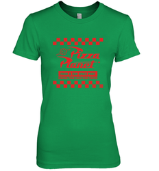 Disney Pixar Toy Story Pizza Planet Checkered Logo Women's Premium T-Shirt