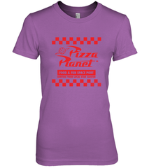 Disney Pixar Toy Story Pizza Planet Checkered Logo Women's Premium T-Shirt Women's Premium T-Shirt - HorseTee