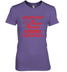 Disney Pixar Toy Story Pizza Planet Checkered Logo Women's Premium T-Shirt Women's Premium T-Shirt - HorseTee