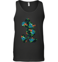 Disney Mickey Mouse Floral Silhouette Men's Tank Top