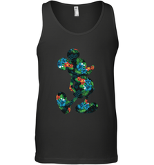 Disney Mickey Mouse Floral Silhouette Men's Tank Top Men's Tank Top - HorseTee