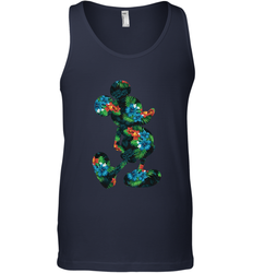 Disney Mickey Mouse Floral Silhouette Men's Tank Top