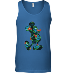 Disney Mickey Mouse Floral Silhouette Men's Tank Top Men's Tank Top - HorseTee