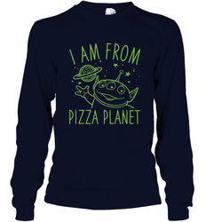 Disney Pixar Toy Story Neon Green Alien Pizza Planet I Am From Pizza Planet Long Sleeve T-Shirt