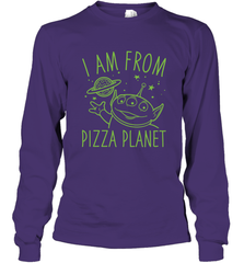 Disney Pixar Toy Story Neon Green Alien Pizza Planet I Am From Pizza Planet Long Sleeve T-Shirt Long Sleeve T-Shirt - HorseTee