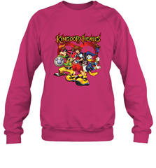 Disney Kingdom Hearts Team Ready Crewneck Sweatshirt Crewneck Sweatshirt - HorseTee
