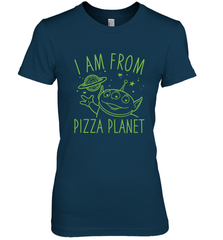 Disney Pixar Toy Story Neon Green Alien Pizza Planet I Am From Pizza Planet Women's Premium T-Shirt Women's Premium T-Shirt - HorseTee