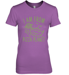 Disney Pixar Toy Story Neon Green Alien Pizza Planet I Am From Pizza Planet Women's Premium T-Shirt Women's Premium T-Shirt - HorseTee