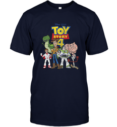 Disney Pixar Toy Story 4 Main Cast Movie Logo Poster Men's T-Shirt