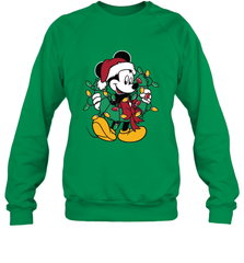Disney Mickey Mouse Christmas Lights Crewneck Sweatshirt Crewneck Sweatshirt - HorseTee
