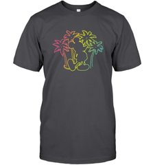 Disney Mickey Mouse Silhouette Palm Trees Men's T-Shirt Men's T-Shirt - HorseTee