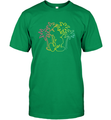 Disney Mickey Mouse Silhouette Palm Trees Men's T-Shirt Men's T-Shirt - HorseTee