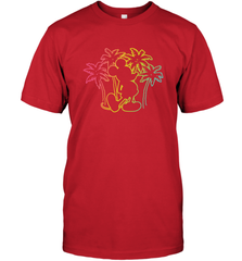 Disney Mickey Mouse Silhouette Palm Trees Men's T-Shirt Men's T-Shirt - HorseTee