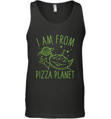 Disney Pixar Toy Story Neon Green Alien Pizza Planet I Am From Pizza Planet Men's Tank Top Men's Tank Top - HorseTee