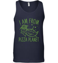 Disney Pixar Toy Story Neon Green Alien Pizza Planet I Am From Pizza Planet Men's Tank Top Men's Tank Top - HorseTee