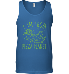 Disney Pixar Toy Story Neon Green Alien Pizza Planet I Am From Pizza Planet Men's Tank Top Men's Tank Top - HorseTee