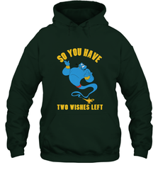 Disney Aladdin Genie So You Have Two Wishes Left Portrait Hooded Sweatshirt Hooded Sweatshirt - HorseTee