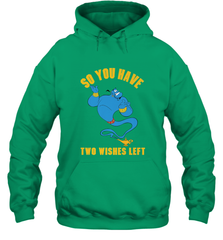 Disney Aladdin Genie So You Have Two Wishes Left Portrait Hooded Sweatshirt Hooded Sweatshirt - HorseTee