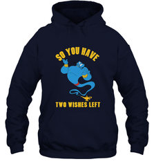 Disney Aladdin Genie So You Have Two Wishes Left Portrait Hooded Sweatshirt Hooded Sweatshirt - HorseTee