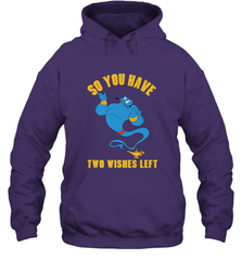 Disney Aladdin Genie So You Have Two Wishes Left Portrait Hooded Sweatshirt Hooded Sweatshirt - HorseTee
