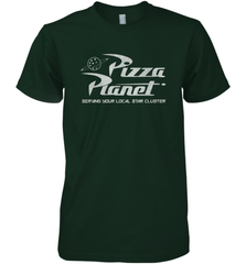 Disney Pixar Toy Story Pizza Planet Distressed Logo Men's Premium T-Shirt Men's Premium T-Shirt - HorseTee