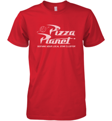 Disney Pixar Toy Story Pizza Planet Distressed Logo Men's Premium T-Shirt Men's Premium T-Shirt - HorseTee