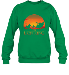 Disney Lion King Classic Sunset Squad Crewneck Sweatshirt Crewneck Sweatshirt - HorseTee