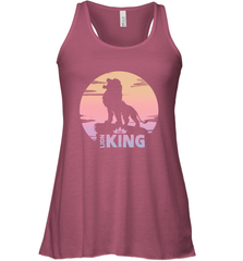 Disney Lion King Simba Crown Logo Gradient Sunset Silhouette Women's Tank Top Women's Tank Top - HorseTee