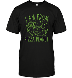 Disney Pixar Toy Story Neon Green Alien Pizza Planet I Am From Pizza Planet Men's T-Shirt