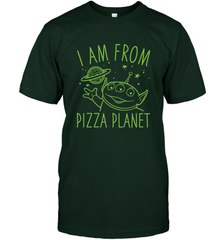 Disney Pixar Toy Story Neon Green Alien Pizza Planet I Am From Pizza Planet Men's T-Shirt Men's T-Shirt - HorseTee