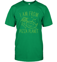Disney Pixar Toy Story Neon Green Alien Pizza Planet I Am From Pizza Planet Men's T-Shirt Men's T-Shirt - HorseTee